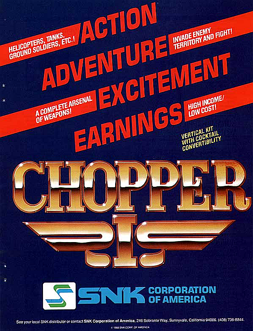 Chopper I (US set 1) MAME2003Plus Game Cover
